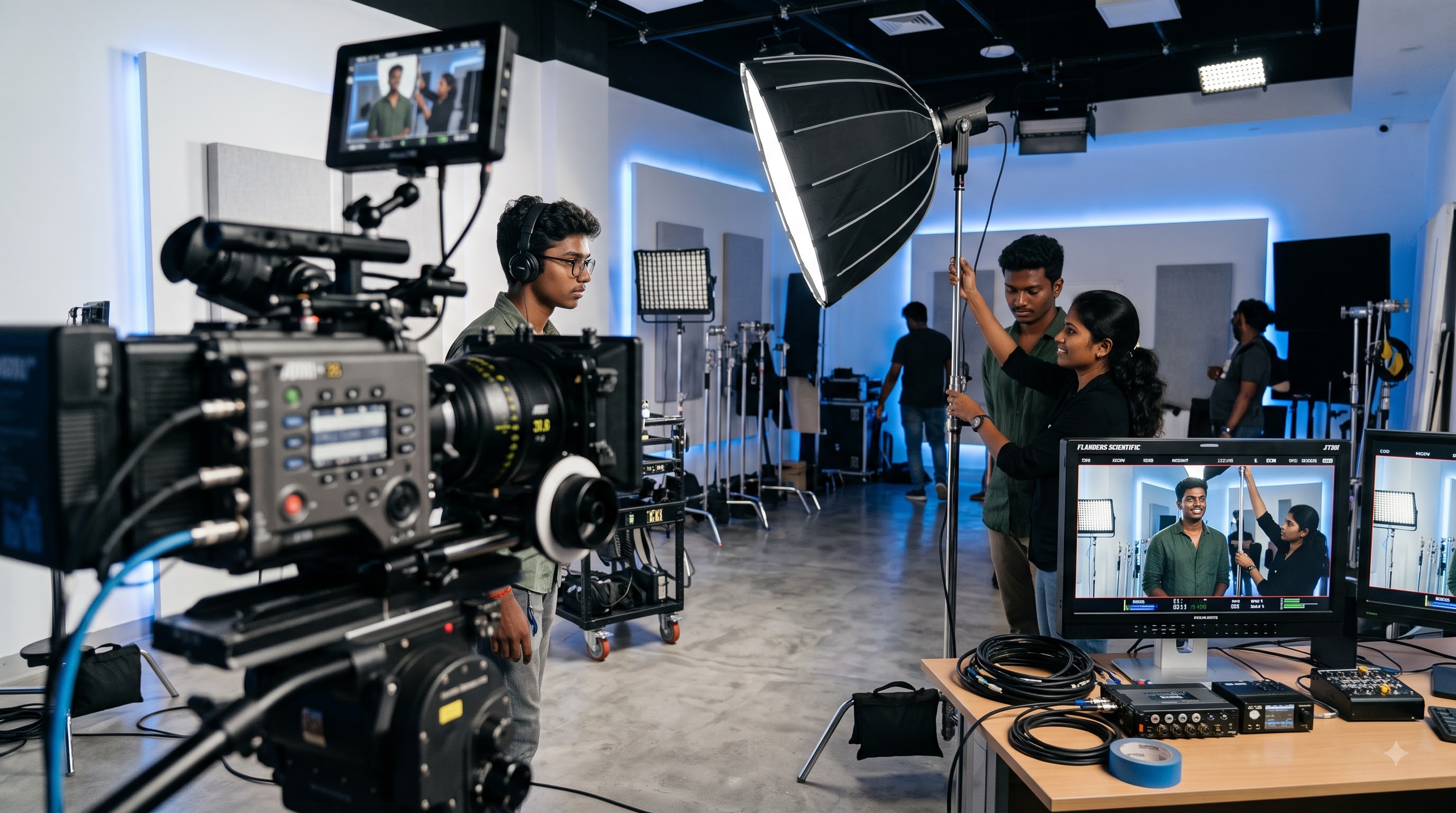Cinema-grade creative studio filming commercial campaign